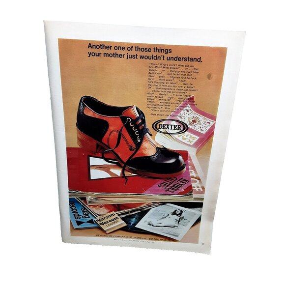 1973 Dexter Shoes Ad Vintage Men’s Footwear Aquarius Style Original Print Ad - Picture 1 of 1